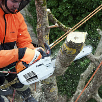 STIHL MS 201 TC-M Бензопила STIHL, шина R 35см, цепь 63 PS 11422000319, Пилы для работы на высоте Штиль